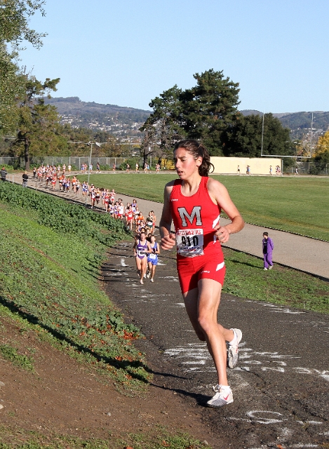 NCS XC D2 Girls-006.JPG - 2009 North Coast Section Cross Country Championships, Hayward High School, Hayward, California